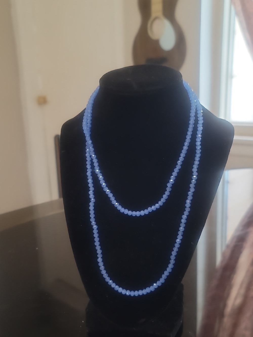 Blue Beaded Layered Necklace - Women Jewelry